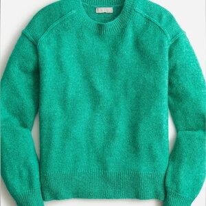 NWOT J Crew Relaxed Pullover Sweater Kelly Green Size S